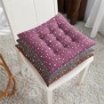 thumbnail image 1 of Cojín de terciopelo de cristal | Plataforma moderna para sillas cuadradas | Almohada de asiento de poliéster y licra blanda | Accesorio decorativo para oficina en casa | 1 Pieza | 40x40cm, 1 of 6