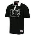 thumbnail image 2 of Men's Tommy Jeans Black Brooklyn Nets Stanley Pique Polo, 2 of 4