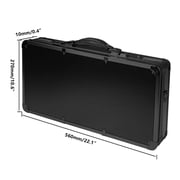 Anqidi Black Barber Tool Travel Case Stylist Hairdressing Toolbox Portable Clipper Trimmer Organizer Suitcase w/Lock