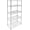 Silver, variant on 5-Shelf Shelving Shelves Unit with Wheels Steel Organizer,36"Wx14"Dx60"H,Silver