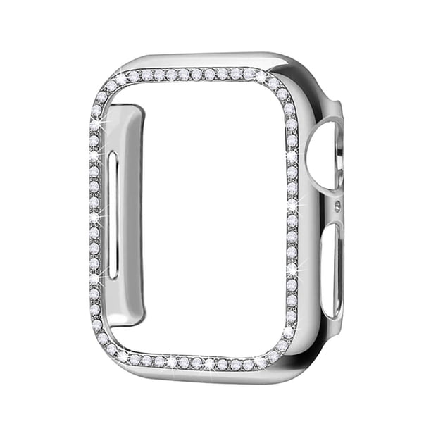 Adecuado para Apple Single Row Drill Case Apple Watch 8 7se 6 5 4321pc Funda protectora galvanizada de medio paquete
