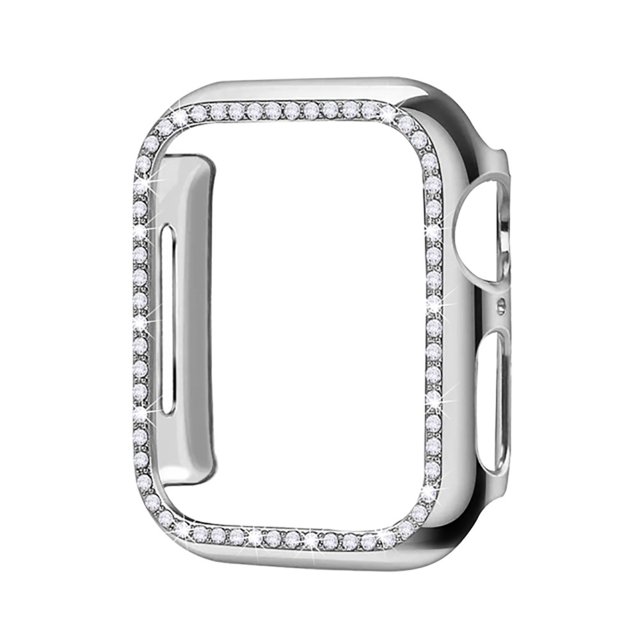 Adecuado para Apple Single Row Drill Case Apple Watch 8 7se 6 5 4321pc Funda protectora galvanizada de medio paquete