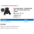 thumbnail image 2 of Front Engine Mount - Compatible with 2007 - 2011 Toyota Camry 2.4L 4-Cylinder 2008 2009 2010, 2 of 2