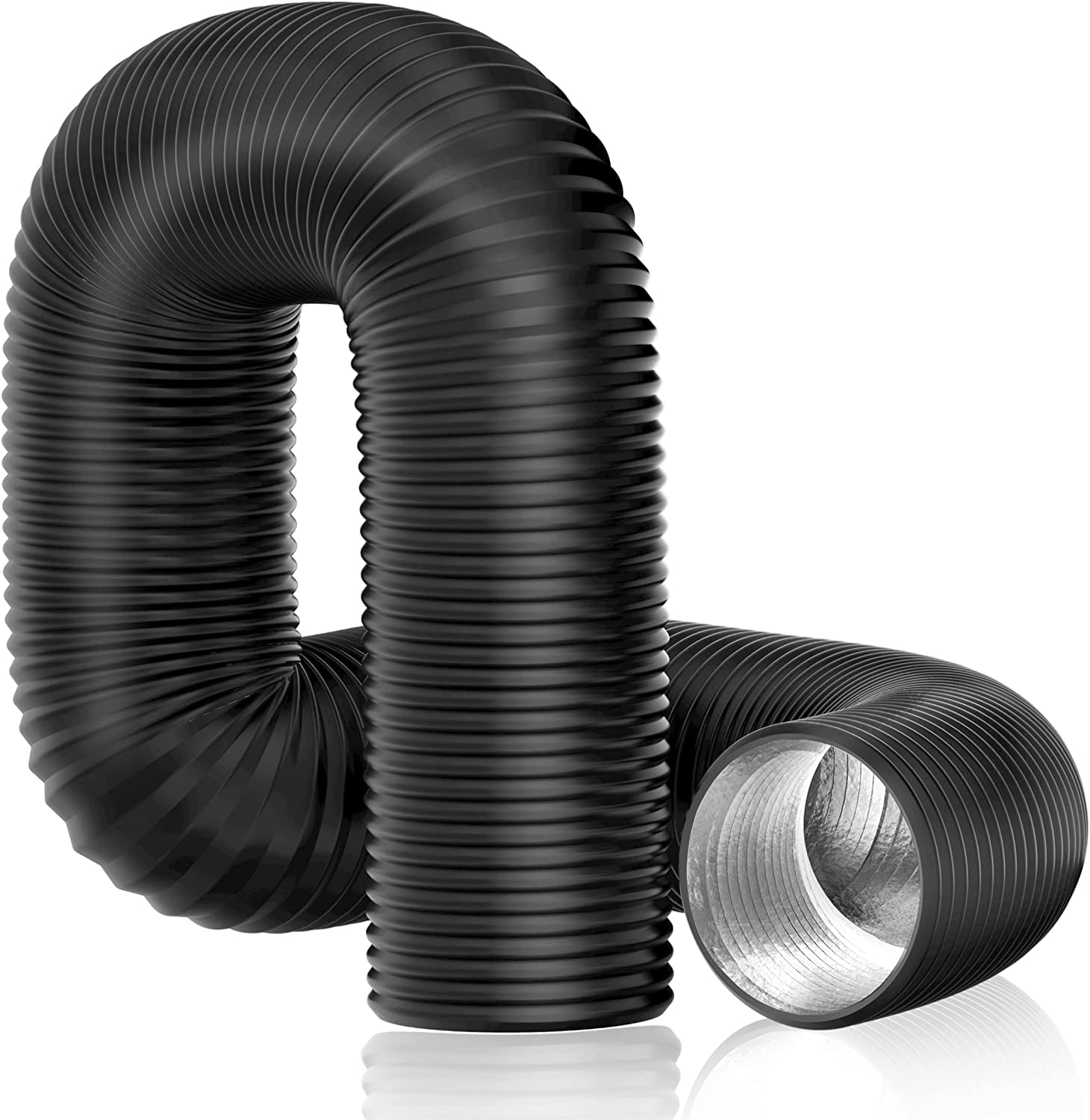 2/3m Aluminum Flexible Ducting Ventilation Pipe Exhaust Breather Hose Pipes Air 
