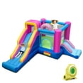 thumbnail image 1 of Gymax Inflatable Bounce House w/Slides Jumping Area Climbing Wall 735W Blower for Yard, 1 of 10