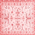 thumbnail image 1 of Ahgly Company Indoor Square Oriental Red Traditional Area Rugs, 3' Square, 1 of 4