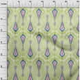 thumbnail image 2 of oneOone Organic Cotton Voile Fabric Big Motif Ikat Print Fabric By The Yard 42 Inch Wide, 2 of 4