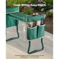thumbnail image 5 of KFFKFF Garden Kneeler Seat, Wide Kneeling Pad, Durable Folding Stool with Tool Pouches, Comfortable Support for Knees and Back, Portable Bench for Gardening Enthusiasts, 5 of 9