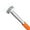 Orange, variant on 50LB Pickup Tool with Extendable Handle - Heavy Duty Telescoping for Nails, Screws in Workshop/Garage