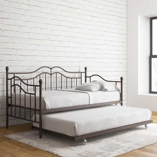 DHP Tokyo Metal Daybed and Trundle, Full/Twin Size Frame ...