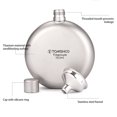 thumbnail image 3 of 150ml Leakproof Titanium Flask Whisky Flask for Outdoor Camping Backpacking Travel Picnic, 3 of 7