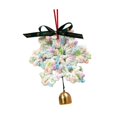 thumbnail image 2 of Copo de nieve de hilo navideño con campana de metal, colgante navideño de 6,3 pulgadas de alto. Estilo D, 2 of 9