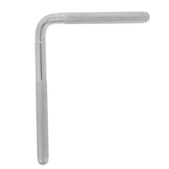 Silver Drum Clamp Hardware for Cowbell Mounting on Drum Set Heavy Duty Metal L Shaped Extension Rod