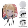 thumbnail image 3 of Himiko Toga Cute My Hero Academia Car Headrest Cover 2 Pcs Vehicles Seat Pillow Cover Protector Accessories Decor Auto Front/Rear Seats Head Rest Cover 2 Pcs Universal Fit Most Cars Sedan SUV Van, 3 of 7