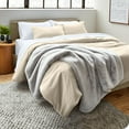 thumbnail image 4 of Bare Home Microfiber Duvet Cover & Sham Set, King, Sand, 3-Pieces, 4 of 7