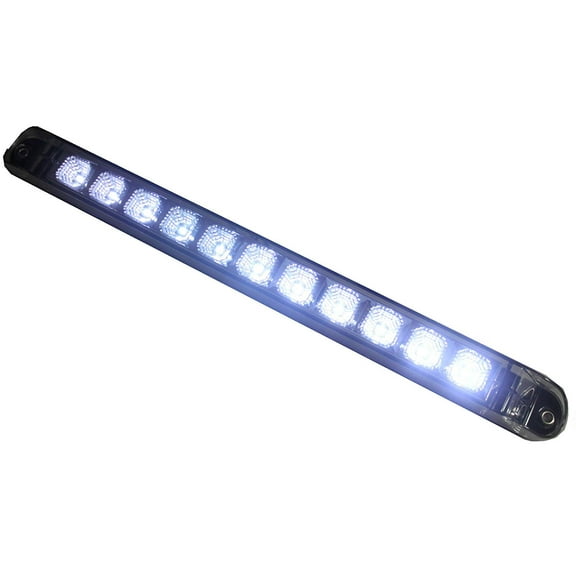 Bright 17" Clear White Back-up / Reverse / Fog LIGHT BAR with Chrome Reflector EHD