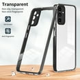 thumbnail image 2 of SaniMore for Samsung Galaxy A14 5G Case Ultra Slim Transparent [Never-Yellowing], Rugged PC & TPU Bumpers Cover Built-in Detachable Lens Protector Anti-Fall Shockproof Protective Shell, Black, 2 of 7