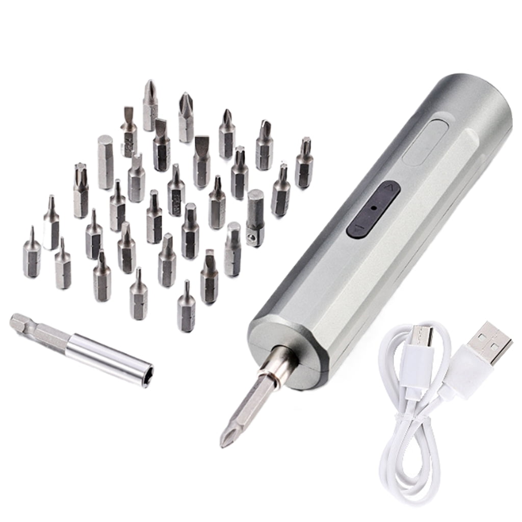 MOMOJIA Cordless Electric Screwdriver Set With Steel Bit And Fast Charging Cord