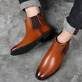 thumbnail image 6 of DADAWEN Men's Brown Chelsea Boots 11 US, 6 of 6