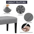 thumbnail image 3 of Stretch Dining Bench Cover,Bench Slipcover Anti-Dust Removable Washable, 3 of 5