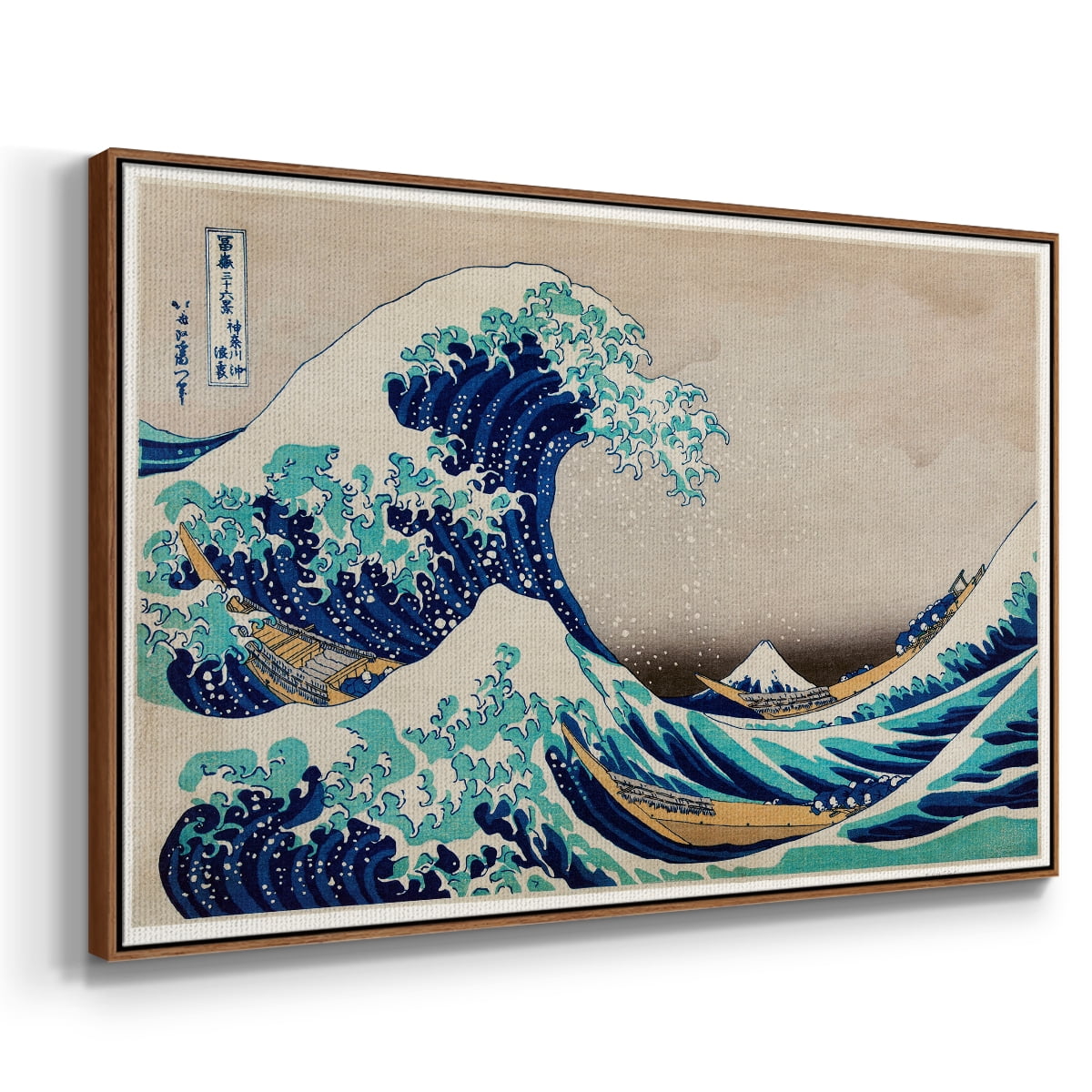 Vintage Landscape-CXLIII By Wexford Home Framed in Walnut Wood Gallery Wrapped Canvas 17 in. x 25 in.