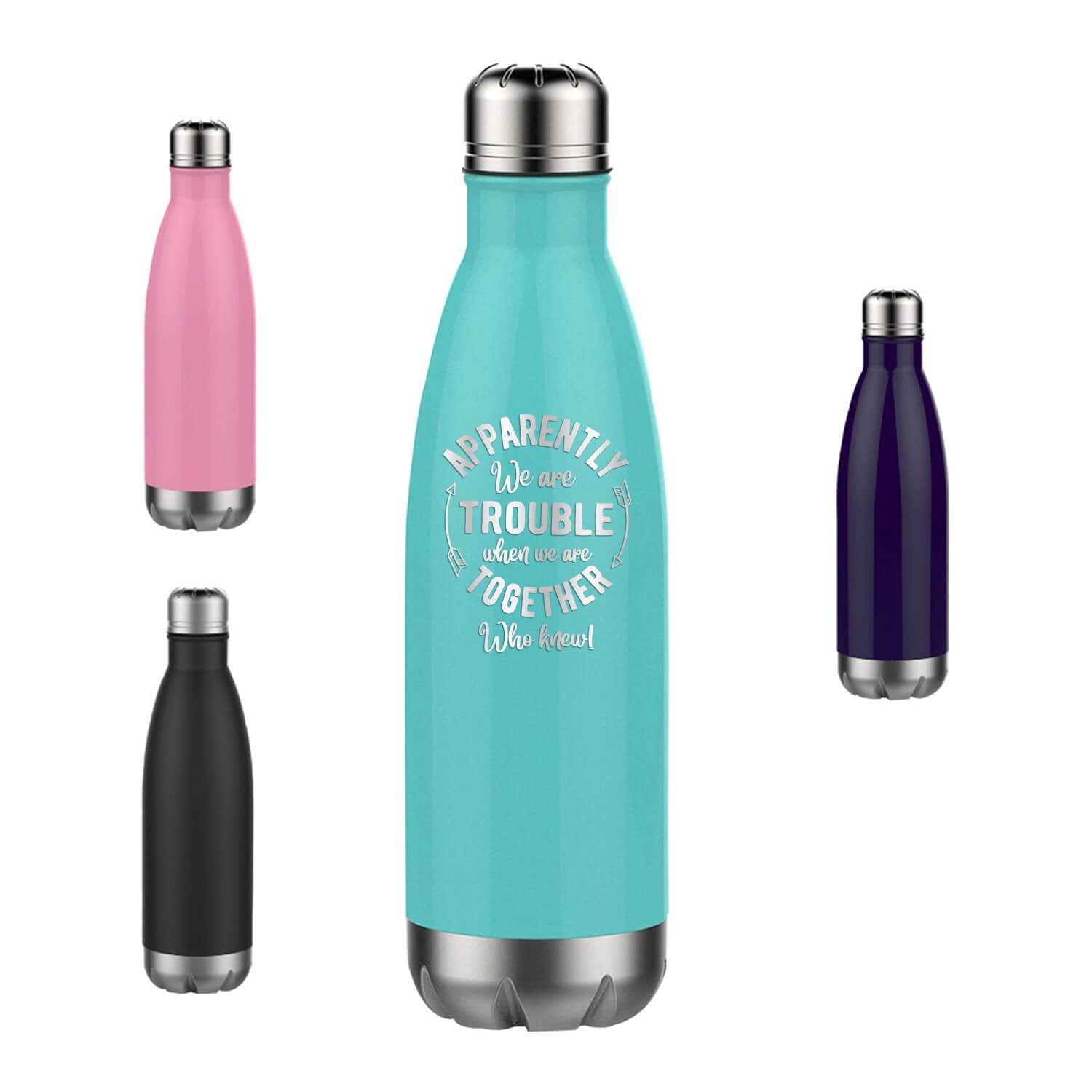 Rose Quartz Panda Flask 32 oz Water Bottle