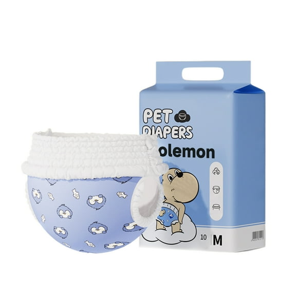 Biolemon Diapers for pets, 10 pcs, Female Dog Diapers Ultra Protection Disposable Puppy Diapers ﻿