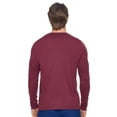 thumbnail image 3 of Expert Brand USA-Made Men's MoCA Cotton Blend V Neck Long Sleeve, Maroon, Small, 3 of 8