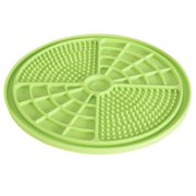 Pet Zone Boredom Busterz Engage Slow Feeder Licking Mat For Dogs and Cats, Pet Food Mat with Suctions to Floors and Walls, Green, 10