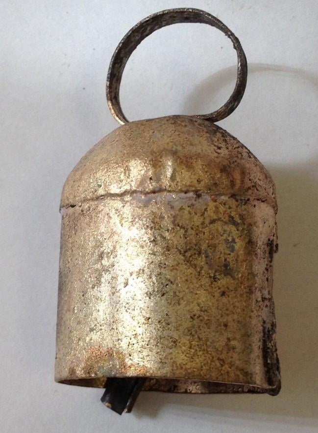One Dozen 1 inch high Tin Bells with Metal Striker Wedding Patio Church Bell