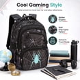 thumbnail image 6 of Boys School Backpack for Grades 3-8, Glow in The Dark Bookbag with Water-Repellent, Breathable School Bag for Kids, 6 of 10