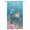 Lake Blue Light Brown, variant on Outdoor Curtains for Patio Waterproof, Brown Turtle Coastal Windproof Pravicy Outside Porch Blackout Curtain, Summer Beach Coral Seahorse Botanical Sun Blocking Grommets Curtains 2 Panels 54"x95"