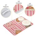 thumbnail image 3 of Yayeee Dish Drying Mat for Kitchen Counter 16"x18" Microfiber Absorbent Pad, Gingerbread Houses, 3 of 7