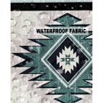 thumbnail image 5 of Outdoor Pillow Covers Pack of 2, Water Duck Green Aztec Geometric Waterproof Throw Pillowcase Cushion Cases, Bohemian Ethnic Wind Decorative Pillow Cover for Couch Sofa Home Bed Patio, 5 of 6