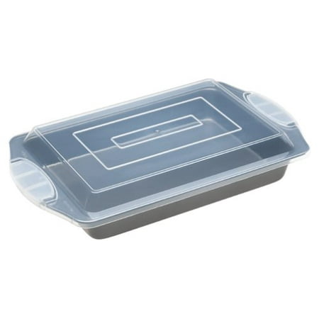 

Wilton Excelle Elite Aluminum Nonstick Baking Kitchen Oblong Pan & Plastic Cover
