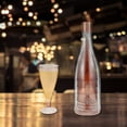 thumbnail image 4 of Ensemble de 5 Coupes à Champagne Flûtes à Vin avec Grande Bouteille Verres à Vin Rouges Transparents Verres à Vin Portatifs Légers en Plastique, 4 of 9