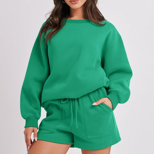 ShomPort Women 2 Piece Outfits Short Set Oversized