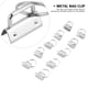 thumbnail image 4 of Clip de cola de Metal de 32mm con llavero hecho a mano, suministros para hacer bolsos, 10 Uds., 4 of 8