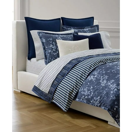 Ralph Lauren NAVY Caterina 3-Pc. Comforter Set, US Full/Queen