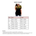 thumbnail image 3 of Camisa de manga corta de verano para mujer, camiseta con cuello redondo estampada recortada, Top informal de manga corta para mujer, amarillo L, 3 of 3