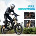 thumbnail image 5 of 1500W Electric Bike for Adults,48V 25Ah Max 90 Miles & 35MPH Electric Motorcycle,20’’ Fat Tire&nbsp;Full Suspension,APP Control,Mountain Bike UL2849, 5 of 10