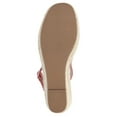thumbnail image 6 of Journee Womens Crew Wedge Heel Espadrille Sandals, Widths Available, 6 of 10