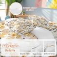 thumbnail image 2 of Queen 4 Piece Bedding Set Pastoral Wild Flower Botanical Soft Breathable Duvet Cover and Pillowcase, Summer Watercolor Floral Duvet Cover Set Bed Sheets for Bedroom Dormitory Guest Room, 2 of 9