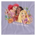 thumbnail image 2 of Disney Princess Womens Ready For Whatever Ariel Moana Rapunzel T-Shirt, 2 of 5