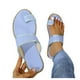 thumbnail image 3 of MKLEKYY Sandalias para Mujer, Sandalias Informales de Verano Con Punta Abierta, Lisas, Planas, Suaves y Transpirables, 3 of 4