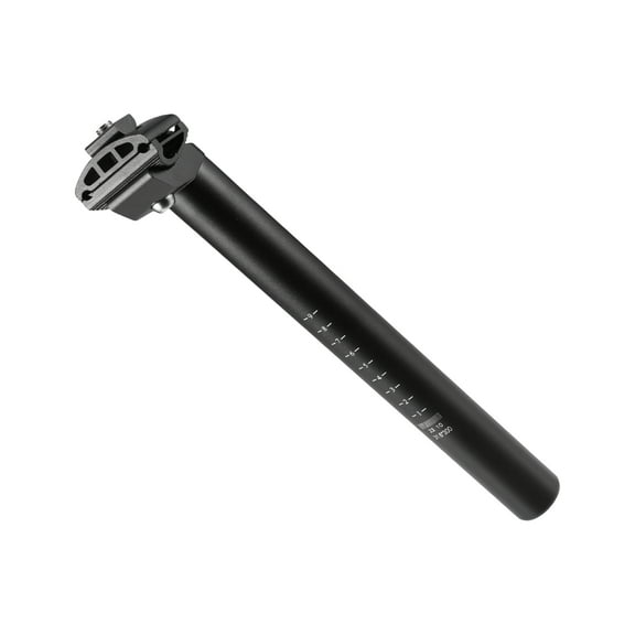 Unique Bargains 31.6x300mm Bike Seat Post Aluminum Alloy Bicycle Seatpost Saddle Pole Road Bike Seat Tube Mount Black