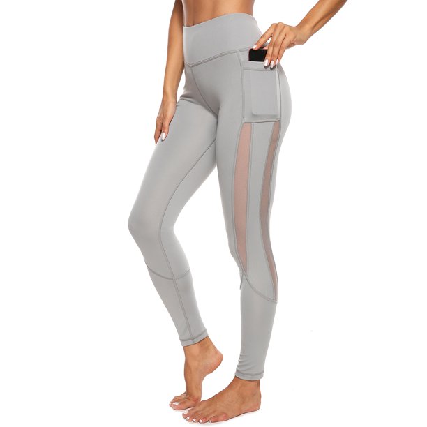 SEASUM - SEASUM Women's High Waist Yoga Leggings With Side Pockets