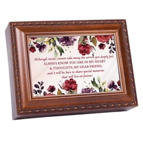 Thoughts Special Memory Woodgrain Jewelry Music Box Plays Edelweiss