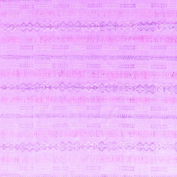 Ahgly Company Indoor Square Solid Purple Modern Area Rugs, 8' Square