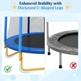 thumbnail image 2 of LuckyNote 5.5 FT Kids Trampoline with Safety Net, Indoor Outdoor Toddler Trampoline with Enclosure, U-Shaped Stable Legs, Foam Padded Poles, 2 of 10